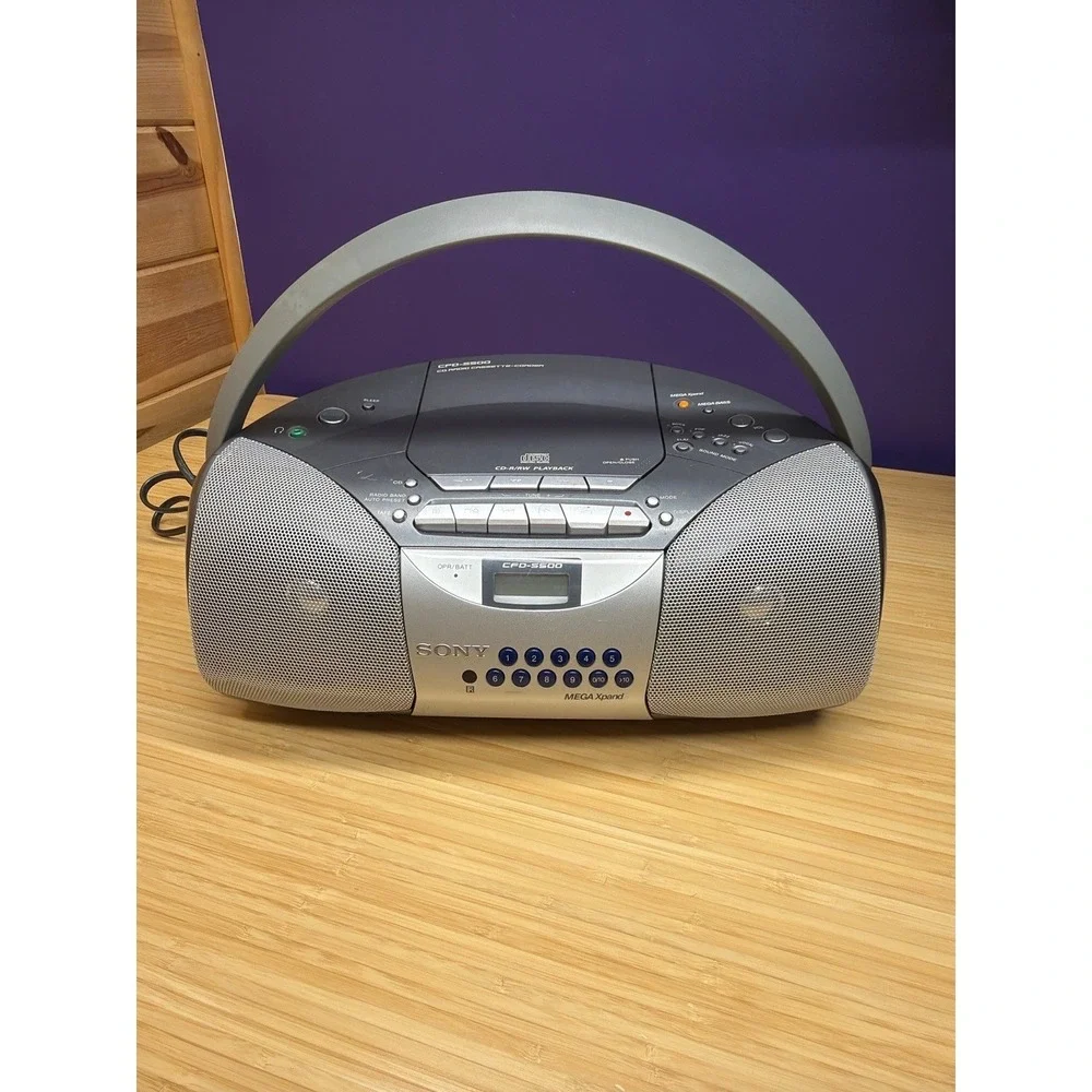 Sony CFD-S500 CD Radio Cassette Recorder Boombox Parts Repair Intermittent CD